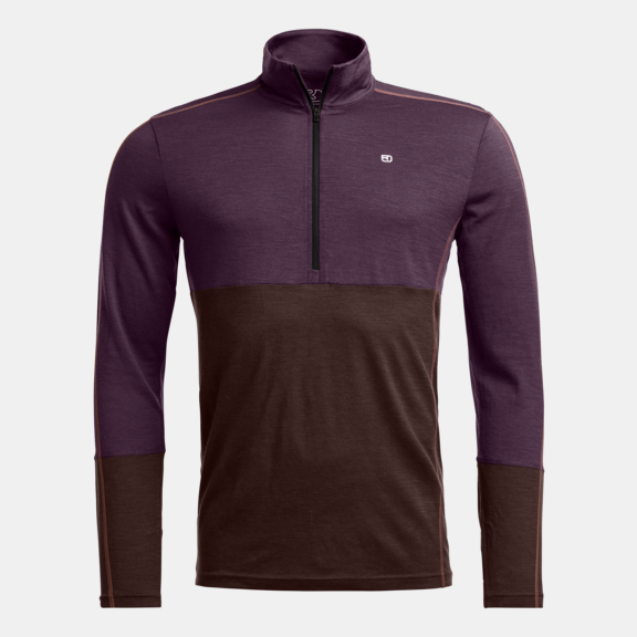 ORTOVOX 185 ROCK'N'WOOL ZIP NECK M | Base Layer long